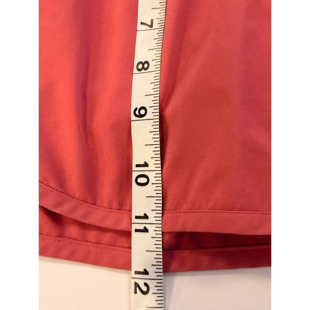 Lululemon Hotty Hot Running Shorts Womens 8 Coral Pink Lined Zip Pocket - Picture 4 of 11